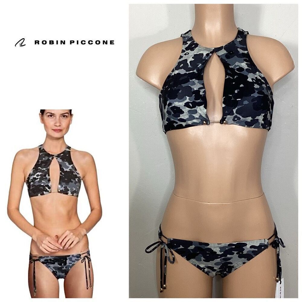 New. Robin Piccone camouflage bikini set. M-top/S-bottom. Retails. $189